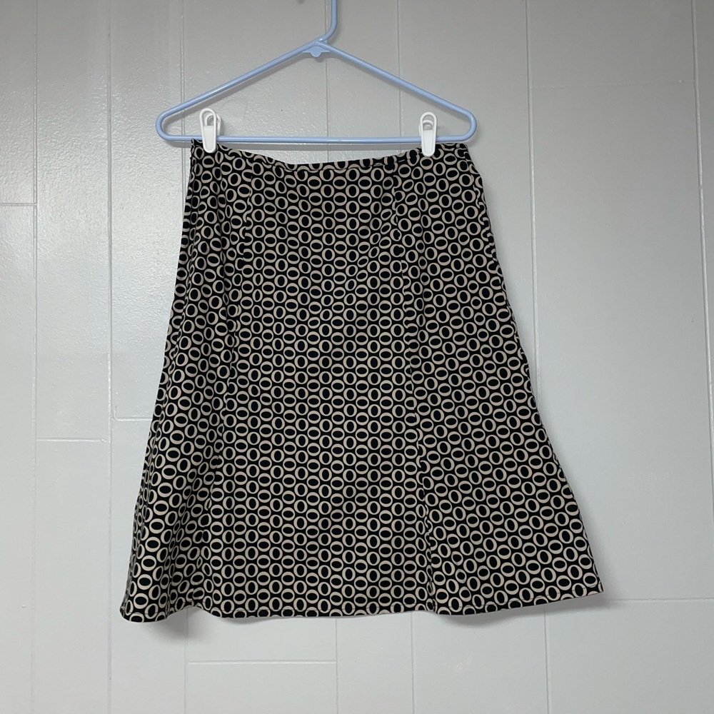 Size 8 Gap Women’s Black and Tan Oval Skirt